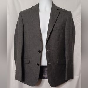 CHARLES TYRWHITT Extra Slim Fit Gray Merino Wool Blazer. 38S